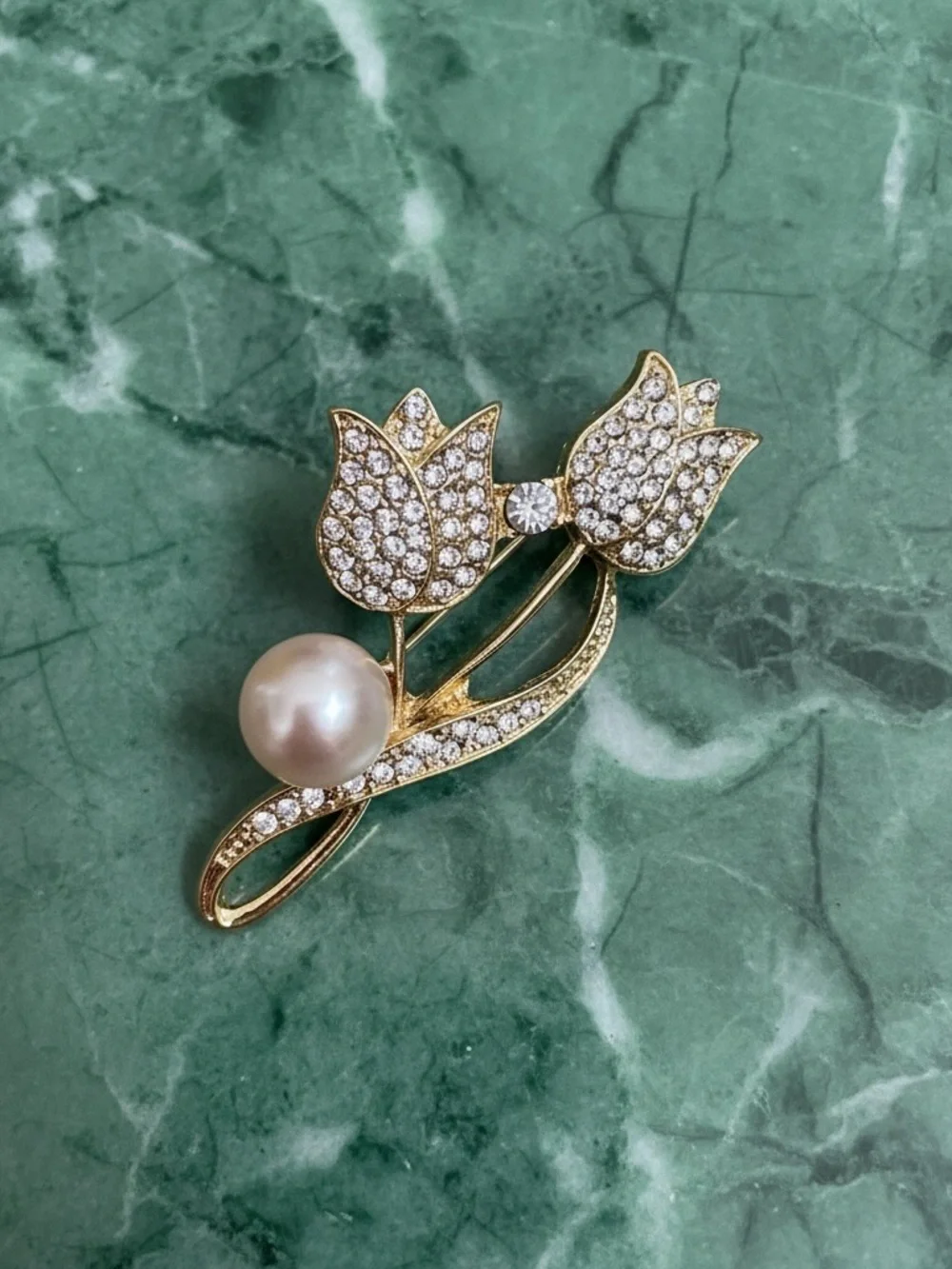 Assorted Women’s Jewelry Brooch Pin - Gold & Multicolor Accents. You get one